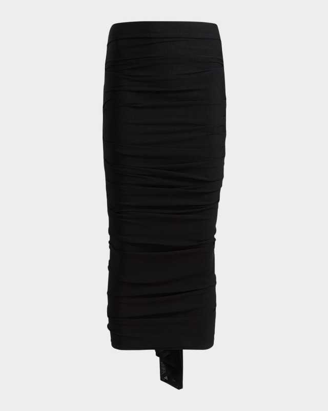 Aura Drape Midi Skirt